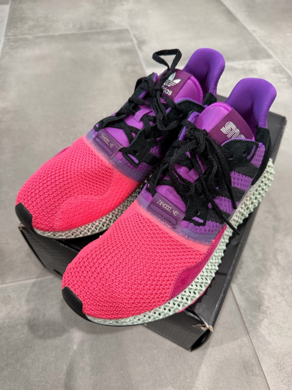 adidas Women’s Pink & Purple Knit Running Sneakers
